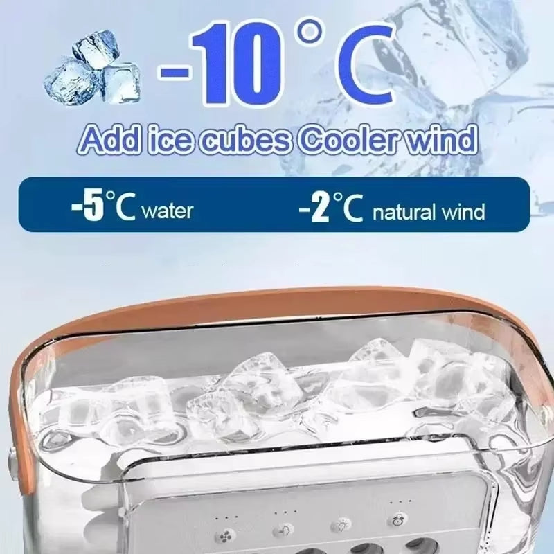 Humiflash Portable Air Cooler & Humidifier 3-in-1 with LED Light